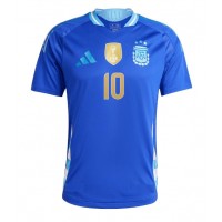 Dres Argentina Lionel Messi #10 Gostujuci Copa America 2024 Kratak Rukav